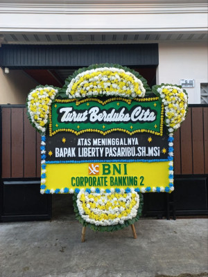 Papan Bunga Duka di Antapani Kulon