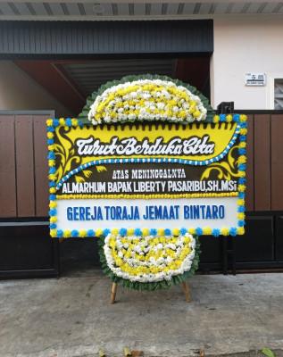 Papan Bunga Duka di Antapani Kulon