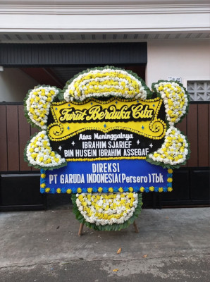 Papan Bunga Duka di Antapani Kulon